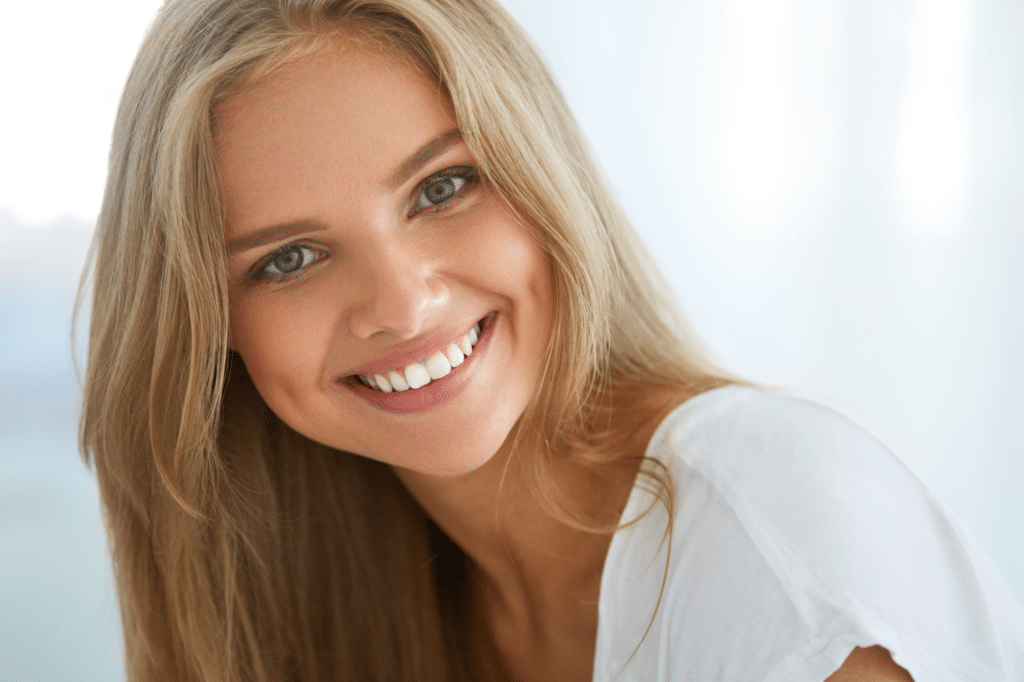 Young woman with a bright white smile